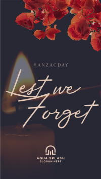 Red Poppies Anzac Day TikTok Video Image Preview