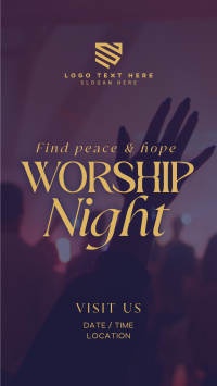 Church Worship Event Minimalist TikTok Video Preview