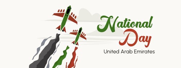 UAE National Day Airshow Facebook Cover Design Image Preview