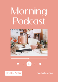Morning Podcast Poster Design