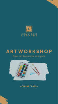 Art Class Workshop Instagram story Image Preview