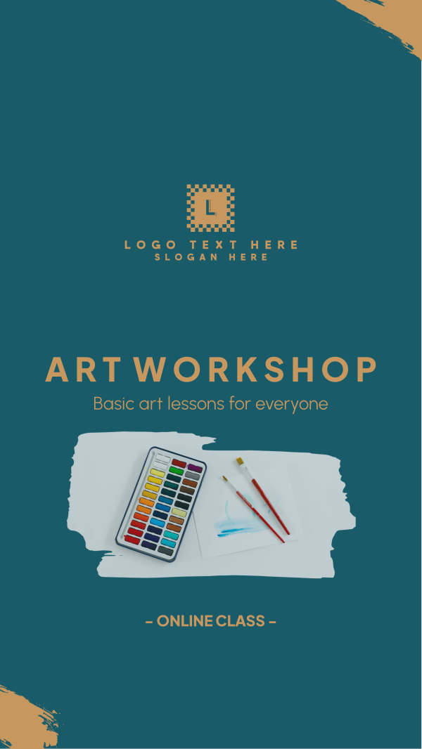 Art Class Workshop Instagram Story Design Image Preview