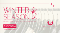 Winter Season Sale Facebook Event Cover Design