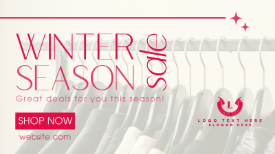 Winter Season Sale Facebook event cover Image Preview