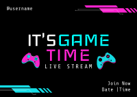 Game Time Postcard Image Preview