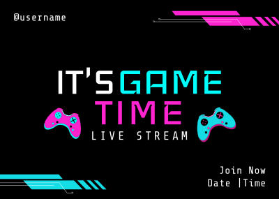 Game Time Postcard Image Preview