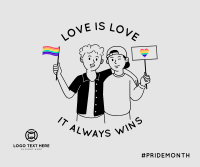 Love is Love Facebook post Image Preview