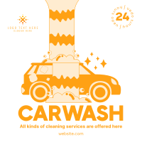 Carwash Services Instagram Post Design