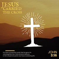 Jesus Cross Instagram Post Design