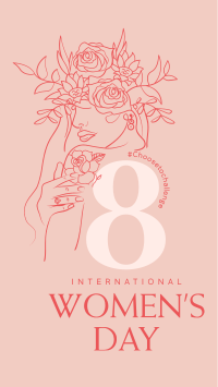 Rose Women's Day Facebook Story Design