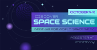 Space Week Webinar Facebook ad | BrandCrowd Facebook ad Maker