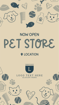 Pet Store Now Open Facebook Story Design