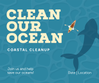 Clean The Ocean Facebook Post Design