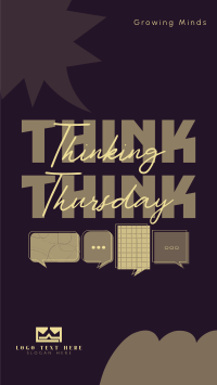 Modern Thinking Thursday Facebook Story Design