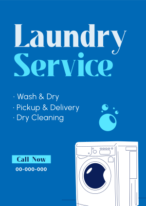 Laundry Service Flyer Image Preview