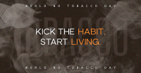 No Tobacco Day Typography Facebook Ad Design