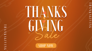 Thanksgiving Autumn Shop Sale YouTube Video Image Preview