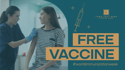 Free Vaccine Week Facebook event cover Image Preview