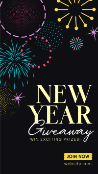 Circle Swirl New Year Giveaway YouTube short Image Preview