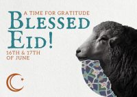 Sheep Eid Al Adha Postcard Image Preview