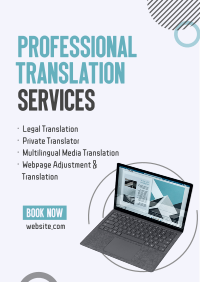 Professional Translator Flyer Image Preview