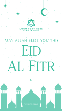 Night Sky Eid Al Fitr Instagram story Image Preview