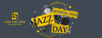 Retro Jazz Day Facebook Cover Design