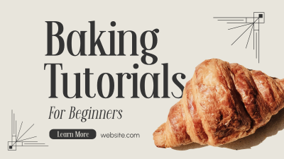 Learn Baking Now Facebook event cover Image Preview