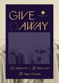 Fashion Style Giveaway Poster Design