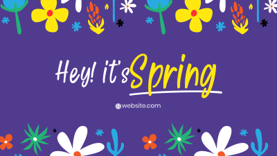Hey It's Spring Facebook event cover Image Preview