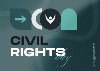 Civil Rights Day Postcard Design