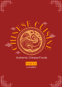 Authentic Chinese Cuisine Poster Preview