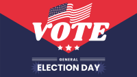 US General Election Facebook Event Cover Design