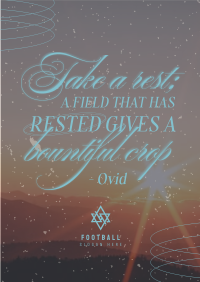 Rest Daily Reminder Quote Poster Image Preview