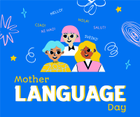 Mother Language Celebration Facebook Post Design