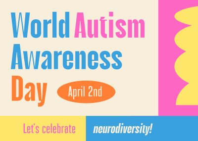 World Autism Awareness Day Postcard Image Preview