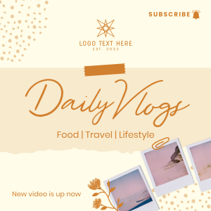 Scrapbook Daily Vlog Instagram post Image Preview