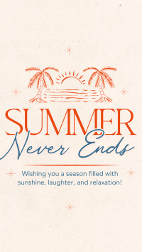 Summer Never Ends Facebook story Image Preview