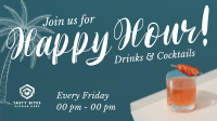 Classy Bar Drinks Facebook Event Cover Image Preview