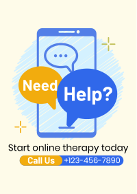 Online Therapy Consultation Flyer Image Preview