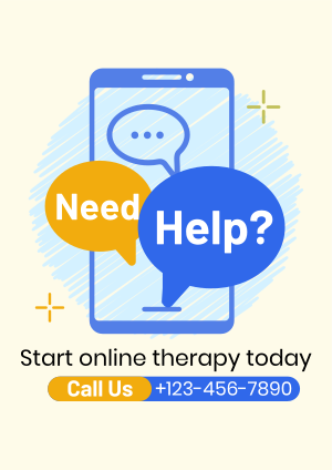 Online Therapy Consultation Flyer Image Preview