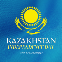Kazakhstan Independence Day Linkedin Post Design