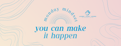Monday Mindset Quote Facebook cover Image Preview
