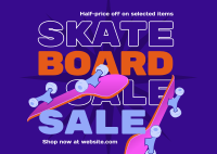 Skate Sale Postcard Image Preview