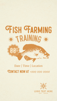 Fish Farming Training Instagram Reel Design