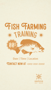 Fish Farming Training Instagram Reel Image Preview