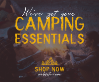 Camping Gear Essentials Facebook Post Design