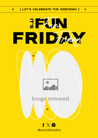 Fun Friday Party Celebrate Poster Design