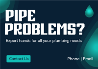 Modern Plumbing Service Postcard Design