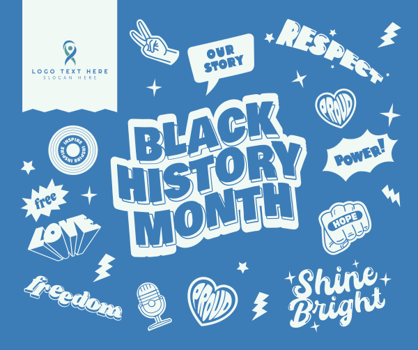 Black History Month Stickers Facebook Post Design Image Preview